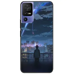 Silicone Lovely Black Lion Soft TPU Phone Cover with Bumper Protection for TCL 40 SE (W101.CH.587)