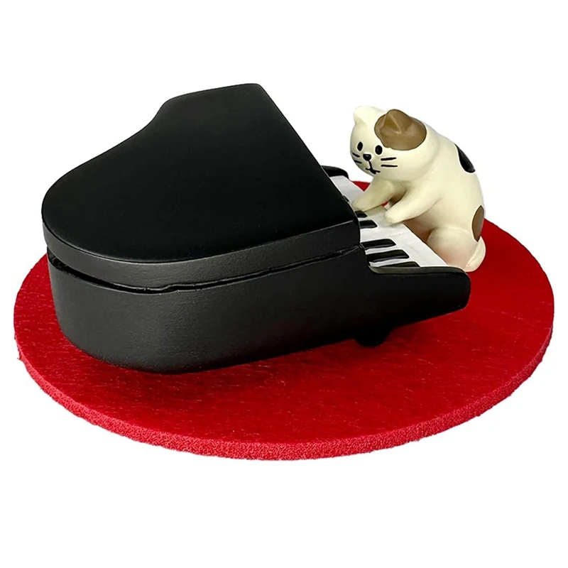 

Cute Piano Cats Figurines Little Sculpture Of Adorable Cats As Shown Resin For Desk Decor In Bedroom Or Garden