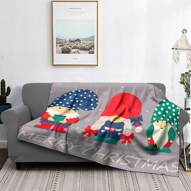 thumbnail image 1 of Decoración del hogar, manta de felpa para sofá, colcha, cama, mantas suaves y esponjosas, decoración a cuadros, moderna morandi, invierno, Feliz Navidad, 1 of 5