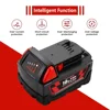 For Milwaukee M18 Power Tool Battery, Charger, BR, XC, 18V, 6000mAh 9000mAh  M18B5, 48-11-1860,2604-22 Built-in 18650 Battery 5