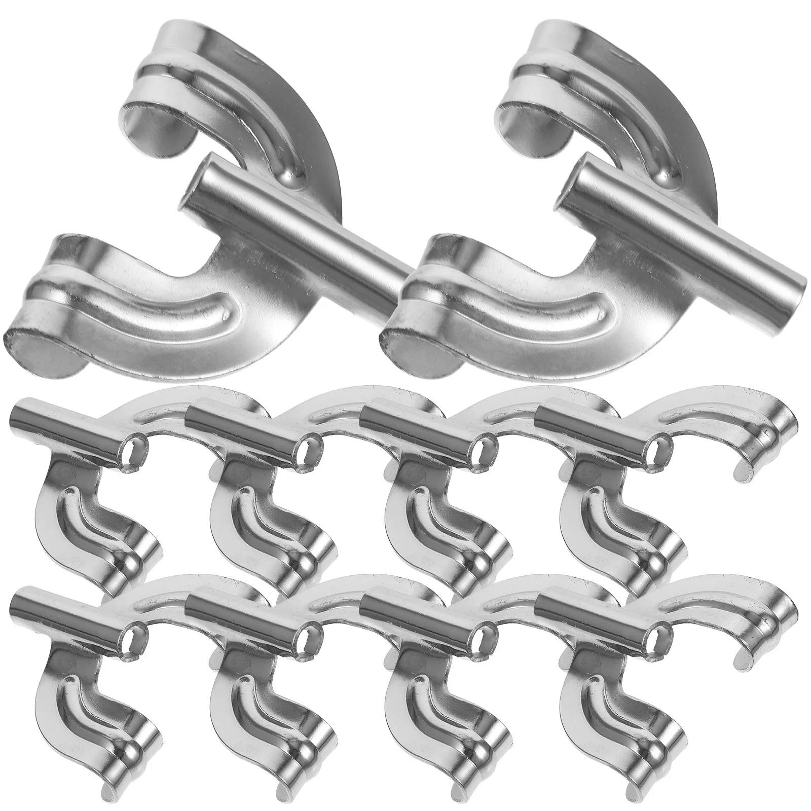 10 Pcs Drum Claw Hooks Black Metal Mount Kit Bass Drum Accessory Replacement Compatible Standard Hoops Easy Install