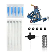  Tattoo Machine Kit Professional Body Art Wrap Coil Liner Shader Tattoo Machine Kits for Beginner 