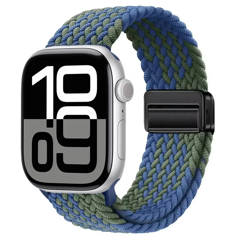 Nylon Braided Magnetic Strap for Apple Watch - Comfortable and Stylish Design