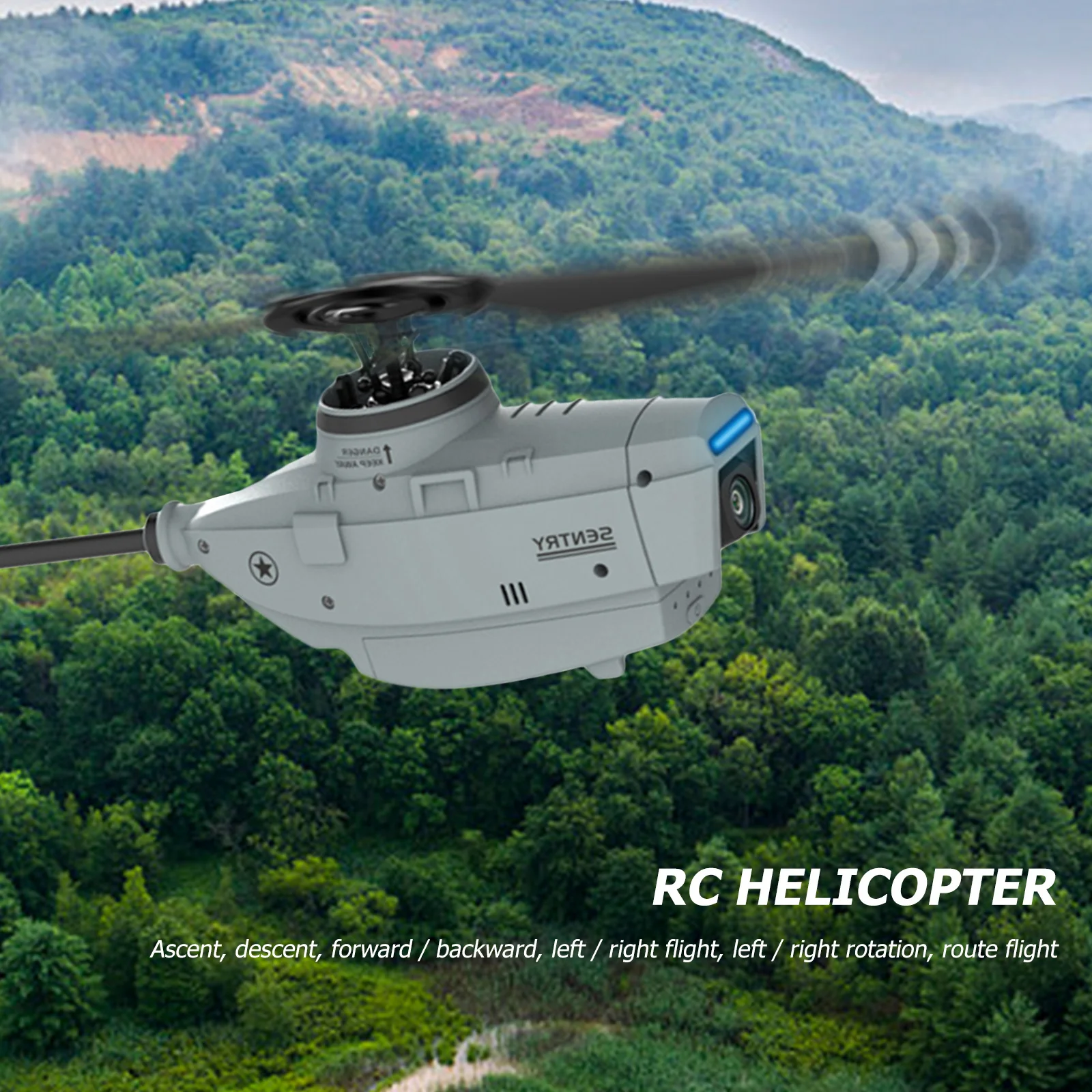 RC ERA C127 Sentry 4CH 6-Axis Gyro Flybarless Optical Flow Localization RC Helicopter With 720P Camera 2.4GHz 3