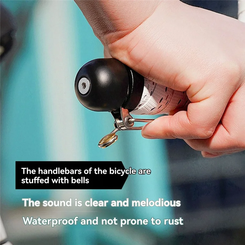FSTE-Road Bike Bicycle Mini Bell Waterproof High Decibel Bike Horn 18-25Mm Handlebar Plug Bell