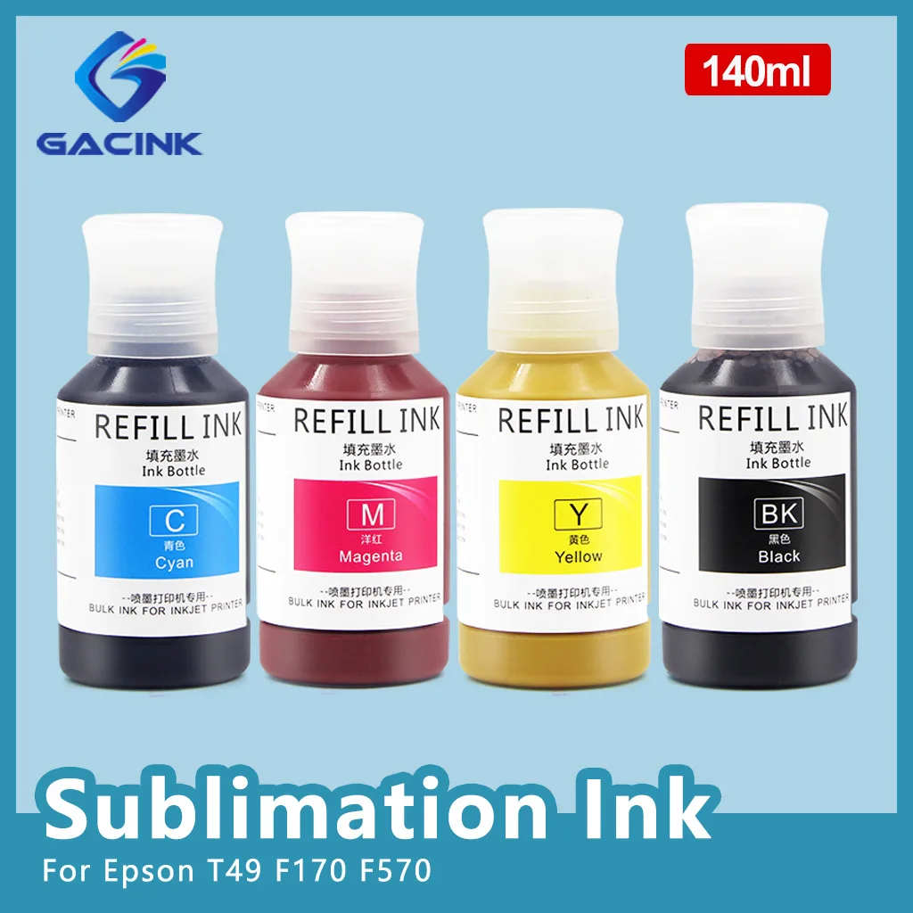 140ml*4 Sublimation Ink T49 T49m Heat Transfer Ink For Epson Surecolor