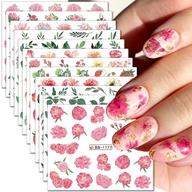 Buy Flower Nail Stickers Online In India - Etsy India