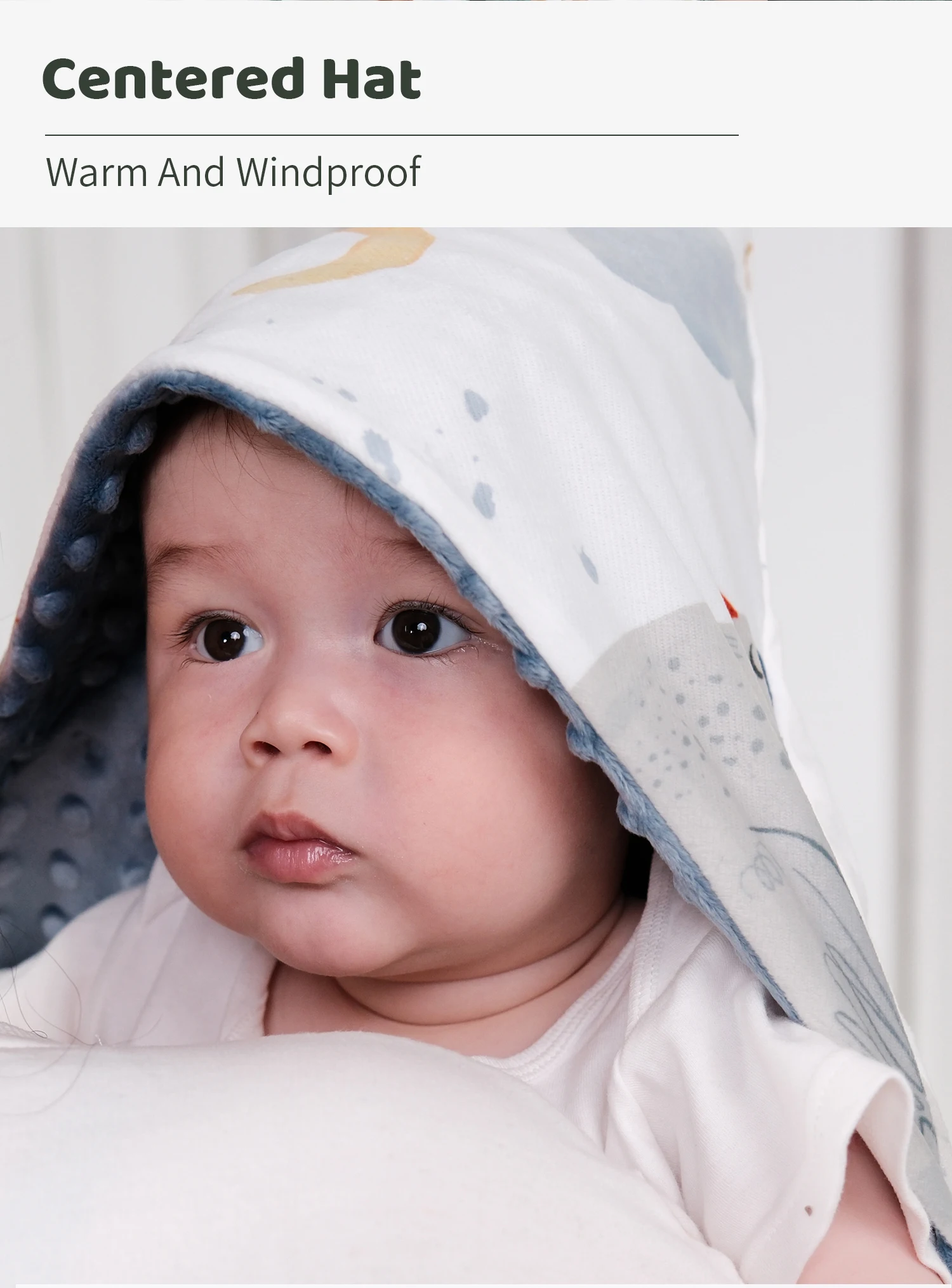 New Style Baby Hooded Blanket Warm Swaddling Wrap Winter Newborn Quilt Babe Toddler Nap Blanket Infant Bedding Baby Shower Gift 2