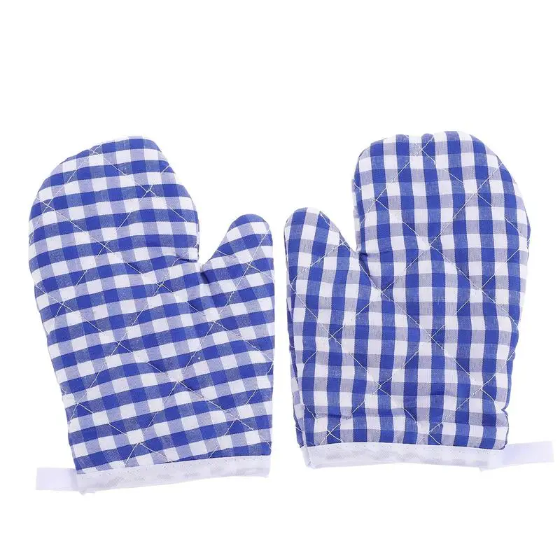 2Pcs Kids Oven Mitts Kitchen Heat Resistant Microwave Gloves Kitchen