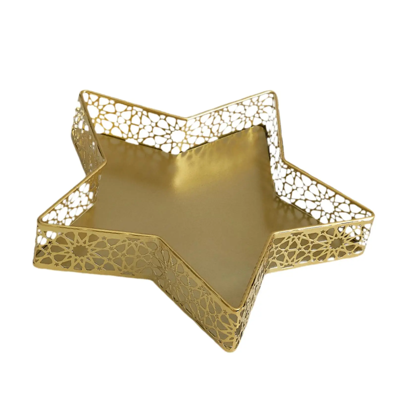 Fruit Snack Display Tray Elegant Wedding Nuts Plate Ramadan Decorative Tray