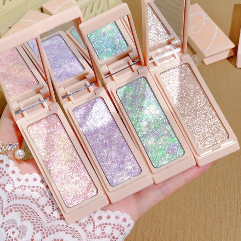 Mashed Potatoes Texture Glitter Eyeshadow Makeup Palette eye shadow,eye shadow plate