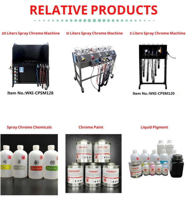 spray chrome plating chemical material kit