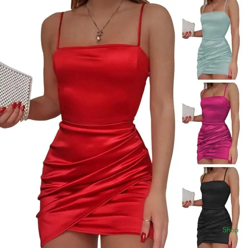 

Женское облегающее мини-платье L5YC, элегантные летние праздничные платья без рукавов