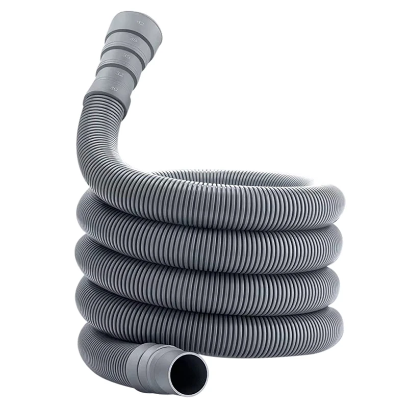 1.5/3/5M PVC Washing Machine Dishwasher Drain Waste Hose Extension Pipe Bracket Set Wash Machine Ablaufschlauch drainage pipe set