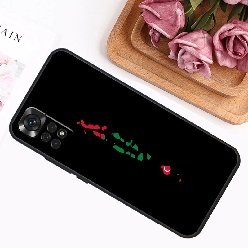 Maldives Map Design Protective Phone Case
