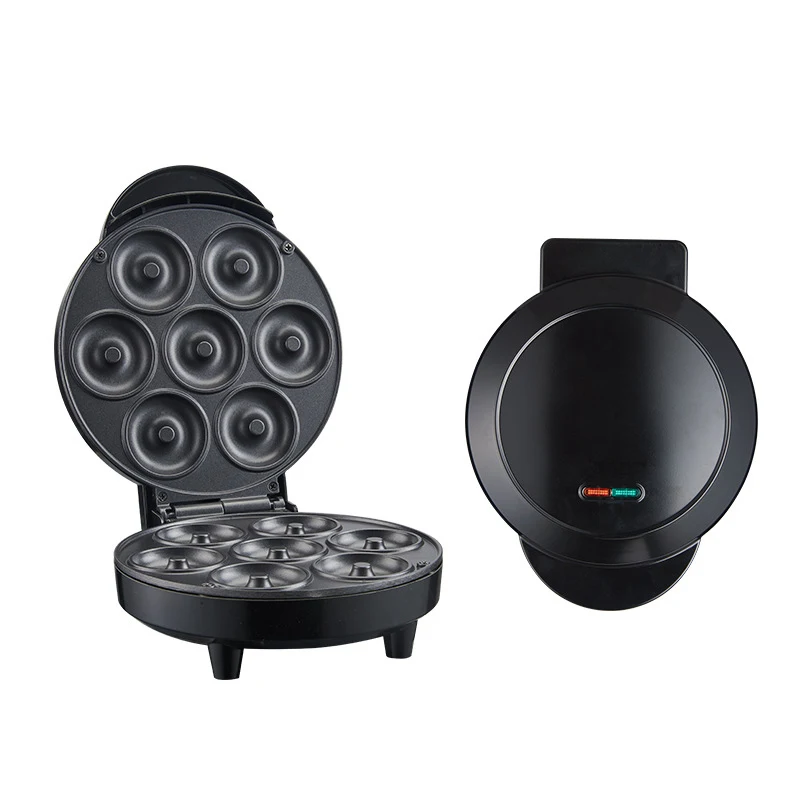 Електричний пончик 110 В/220 В Двостороннє нагрівання Антипригарне 7 отворів Пончики Випічка Десерт Закуски Сніданок Вафельна машина