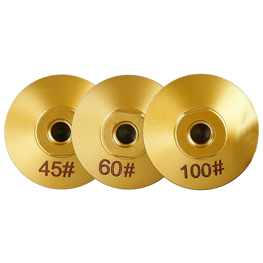 

3pcs Grinding Wheel For Marble M10 Thread 2 Inch 50mm Brazing Diamond Edge Profile Grinding Wheel Power Tools Parts