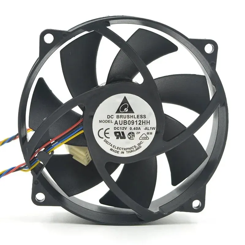 대만 CPU 4 선 PWM 온도 제어 냉각 선풍기, Aub0912hh 12v 0.40a 9025 9cm