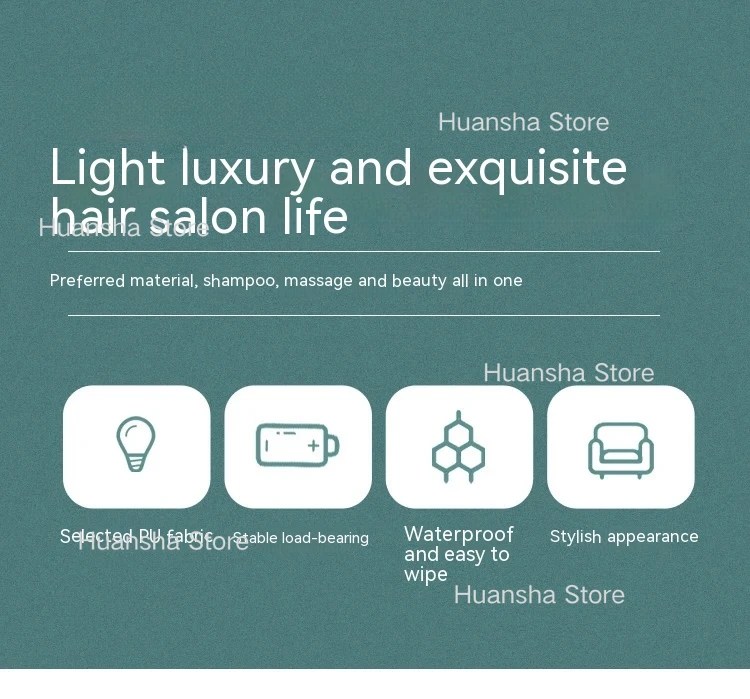 Description Picture 3 of itemBeauty Salon Chair Shampoo Stylist Hairdressing Washing Machine Head Spa Chair Hair Salon Bowl Sink Friseur Sillas Beauty