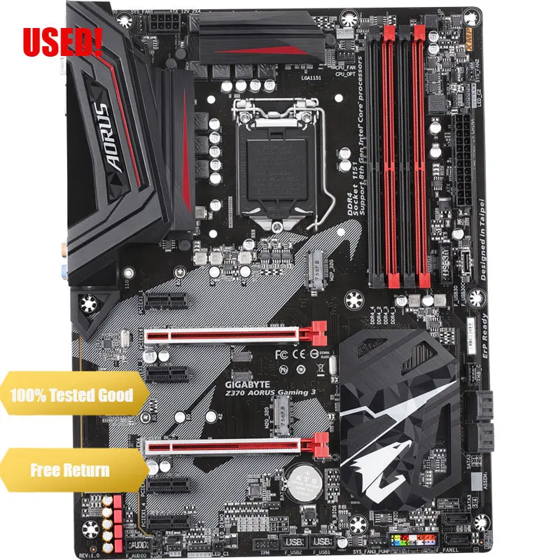 Gigabyte Z370 Aorus Gaming 3 Intel Lga1151 Atx 2Xm. 2 Anteriore Usb 3.1 Rgb Fusion Fan Stop Crossfire Scheda Madre