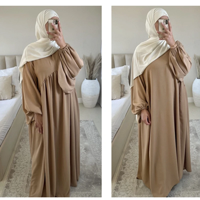 Robe De Prière Musulmane Pour Fille Avec Hijab - Coton Doux - Manches Longues - Tenue Islamique Enfant - 10