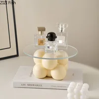 Table Storage Shelf Organizer Storage Tray Decorative Plate Jewelry Tray Key Trays Aromatherapy Plate Dim Sum Dish Snack Plates 2
