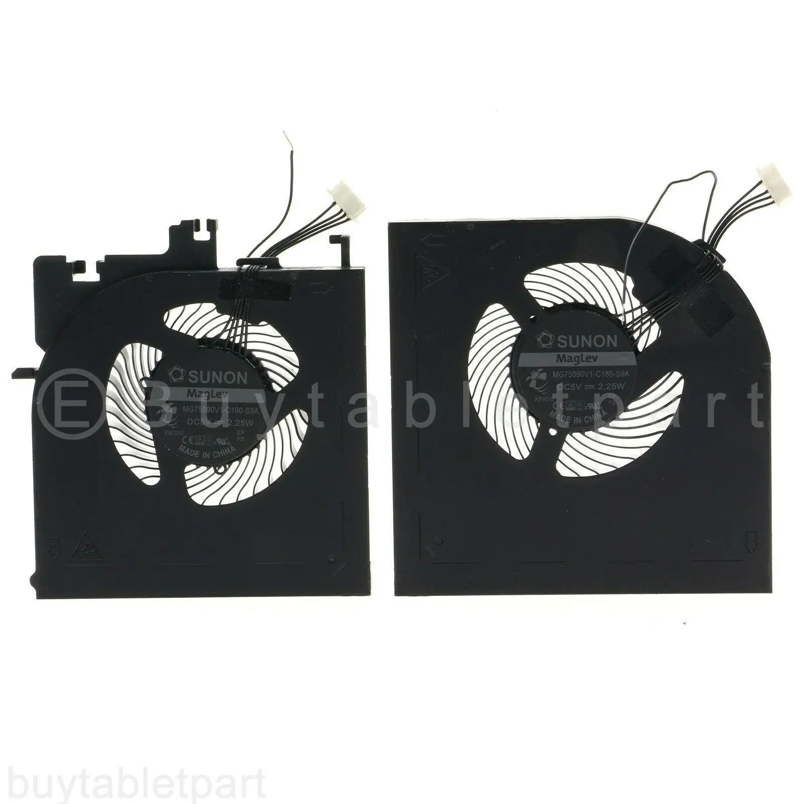 Ventola Di Raffreddamento Cpu + Gpu Per Lenovo Thinkpad P52 01 Hy786 01 Hy785 Mg75090V1-C190-S9A