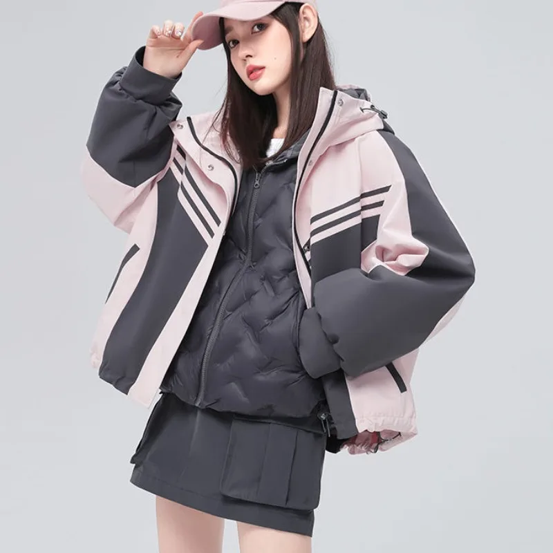 2023 New Women Down Jacket Winter Coat Female Short-length Keep Out The Cold Parkas Loose Leisure Outwear Hooded Overcoat