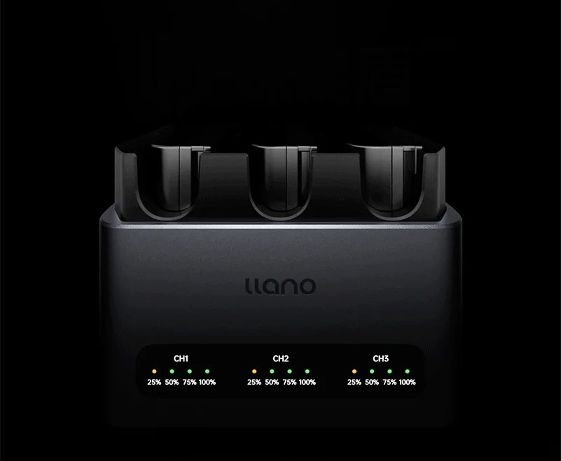 llano 30W NP-FZ100 LP-E6NH NP-W126S 3 Channel Battery Charger 30W Fast Charging