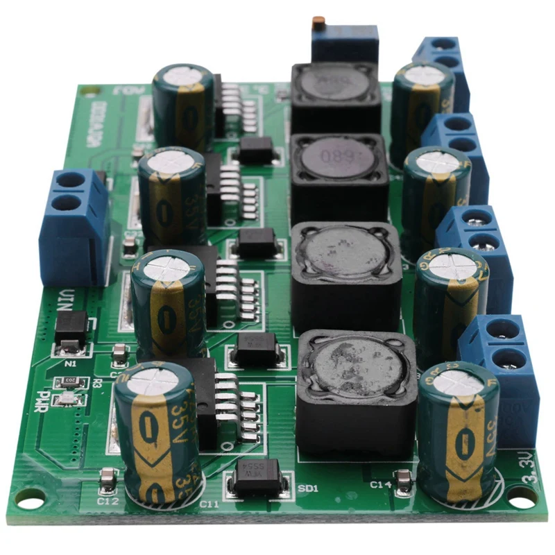 

5X 3A 4 Channels Multiple Switching Power Supply Module 3.3V 5V 12V ADJ Output DC DC Step-Down Buck Converter Board