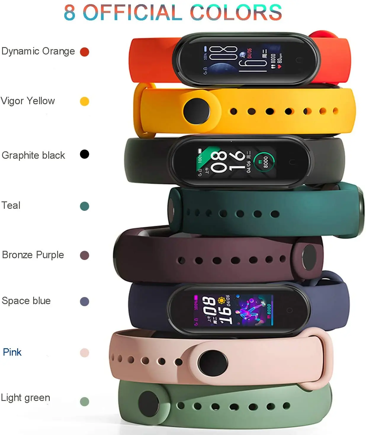 Strap for Xiaomi Mi Band 6 5 4 3 Sport Bracelet watch Silicone wrist strap For xiaomi mi band 3 4 5 bracelet Miband 4 3 5 Strap