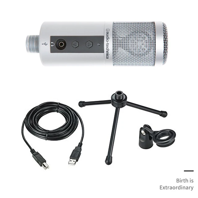 100% Original Audio Technica ATR2500 Wired Professional Condenser Microphone With USB Interface For Windows For Mac 3