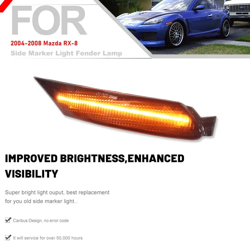 MAZDA】マツダRX-8 純正USサイドマーカー 左右セット/USDM北米仕様RX8