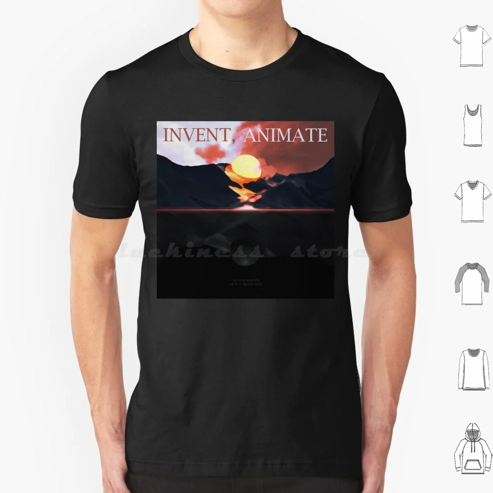 

The Sun Sleeps , As If It Never Was T Shirt Cotton Men Women Diy Print Sun Moon Light Dark Nature Invent Animate Band Music