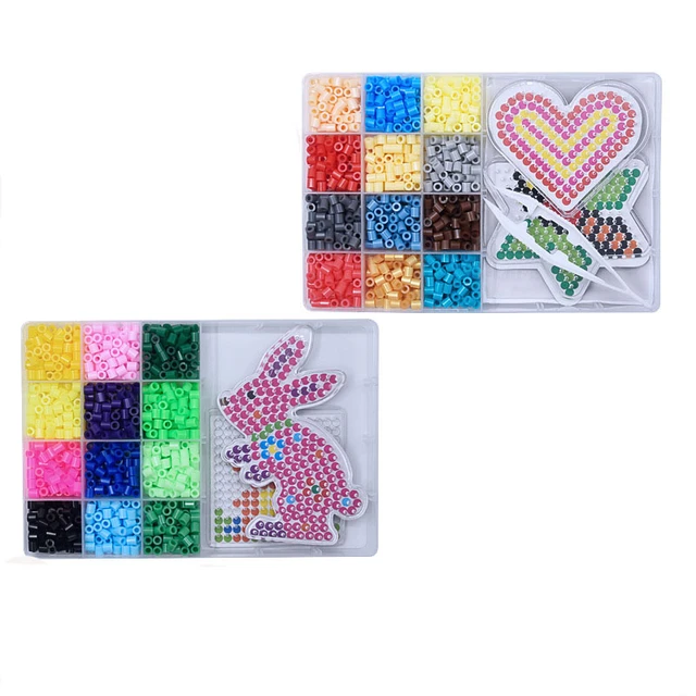 Perler Beads Kit 5mm/2.6mm Hama Bead Whole Set with Pegboard and