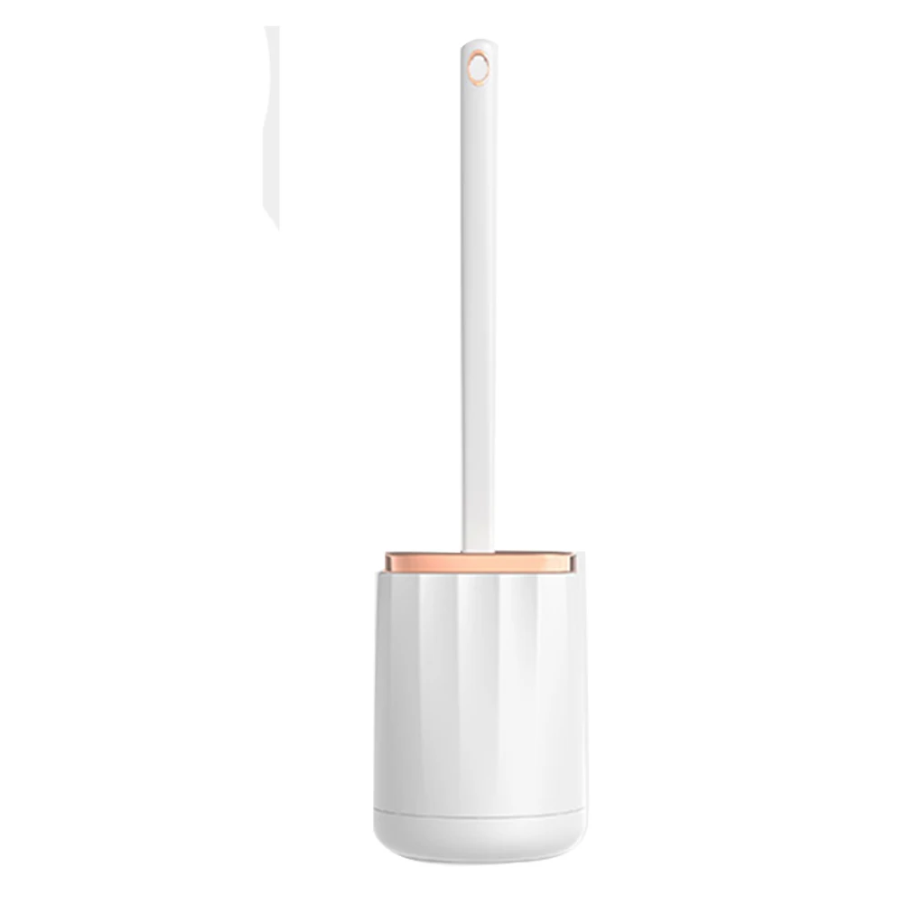 

Щетка для ванной и туалета, щетка для чистки без мертвых концов, силиконовая мягкая щетка из ТПР, водонепроницаемая герметичная щетка с основанием, белая