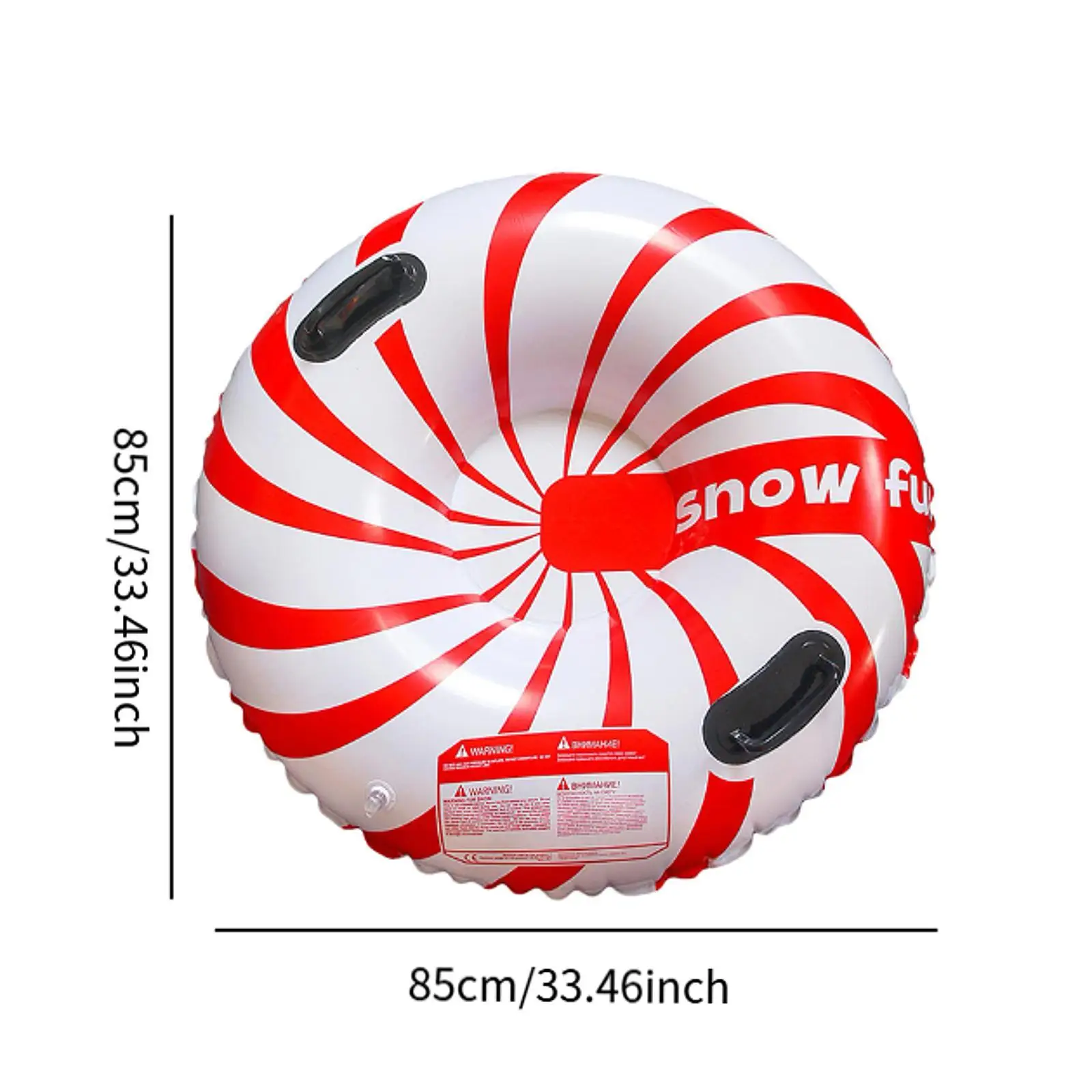 Inflatable Snow Tube, Inflatable Sled Gift Portable Sleigh Snow Sledge Skiing