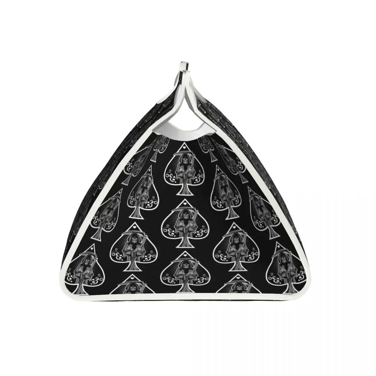 Custom Ace Of Spades Gothic Skull Poker Tissue Box Cover for Bathroom Car PU Leather Rectangular Facial Tissue Box Holder 3