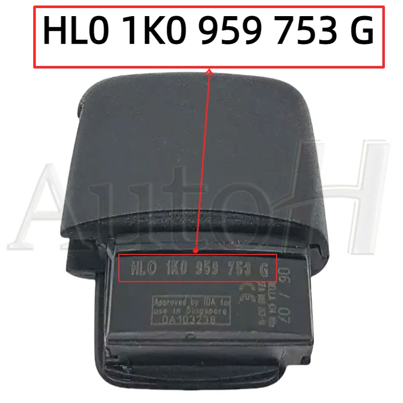 Car Remote Key 1K0 959 753 G for VW VOLKSWAGEN Golf Jetta Caddy EOS SIROCCO Tiguan Touran Skoda HU66 433Mhz Smart key ID48 chip