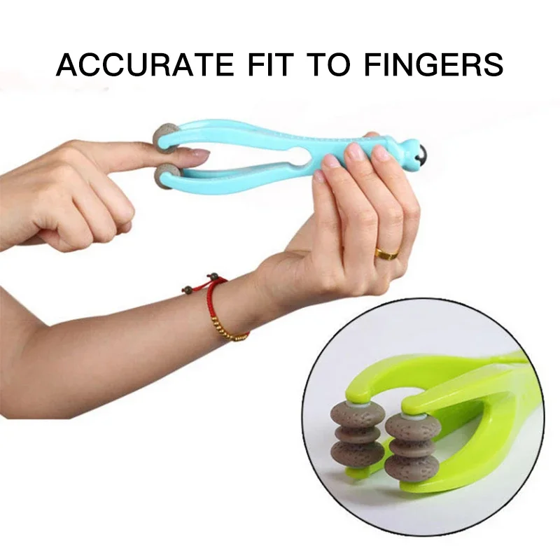 Finger Joint Acupoint Massager Rollers Handheld Hand Acupuncture Points Massager Relieve Finger Fatigue Arthritis Massage Tool