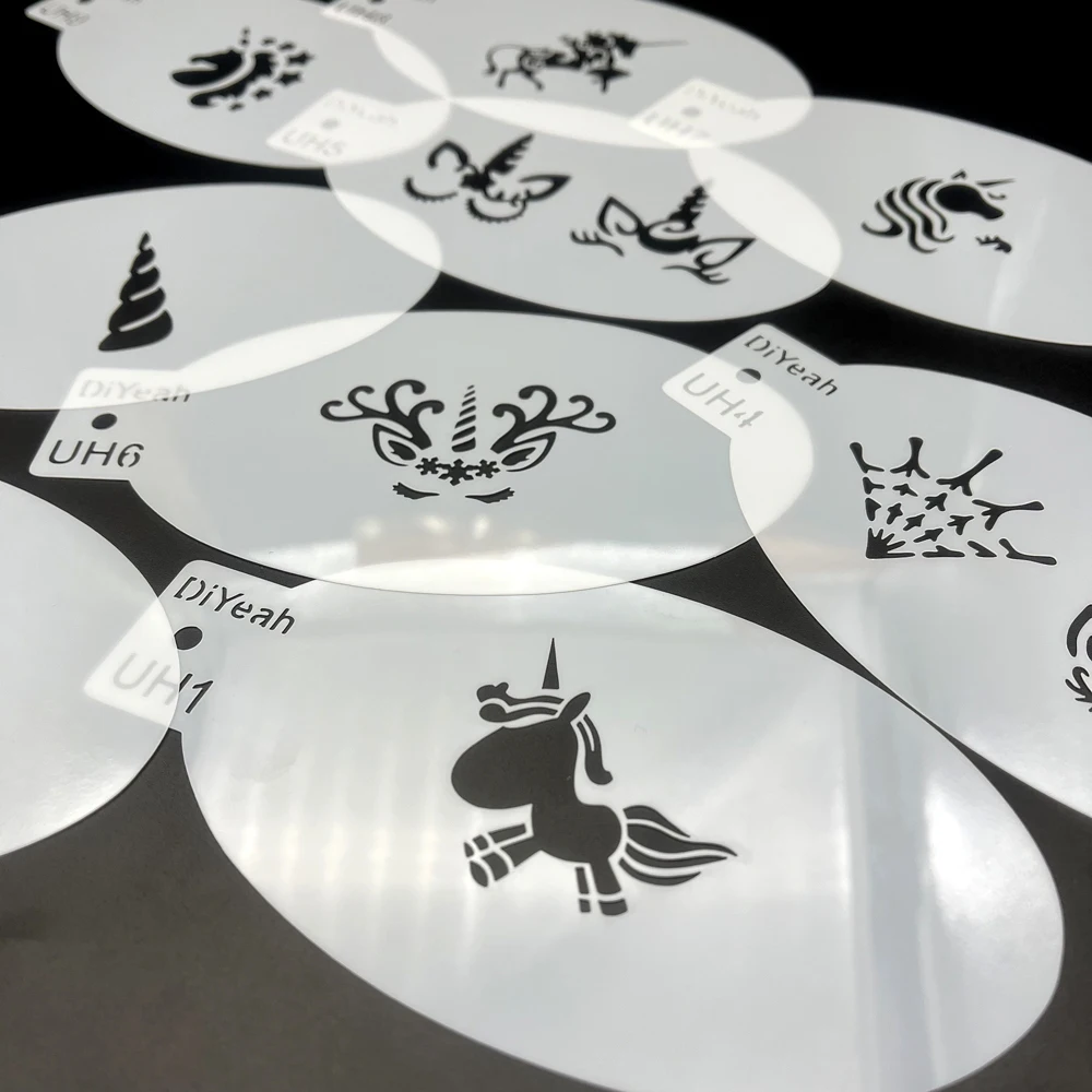 DiYeah Face Paint Makeup Body Painting Stencils Unicorn HORN for Head 9 diyeah-face-paint-makeup-body-painting-stencils-unicorn-horn-for-head-9