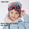 VECTOR Children Ski Goggles Frame Print Strap for Boy Girl Interchangeable Magnetic Lens UV400 Sunglasses Anti-fog Snow Glasses 3