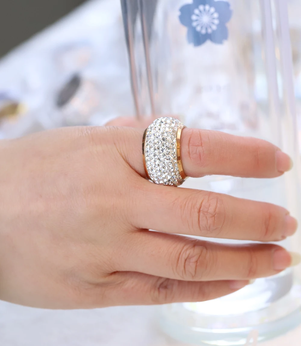 cesoi リング★2Finger Crystal Ring Silver★ Amazon.com: Newshe Jewellery Cubic Zirconia Wedding Rings