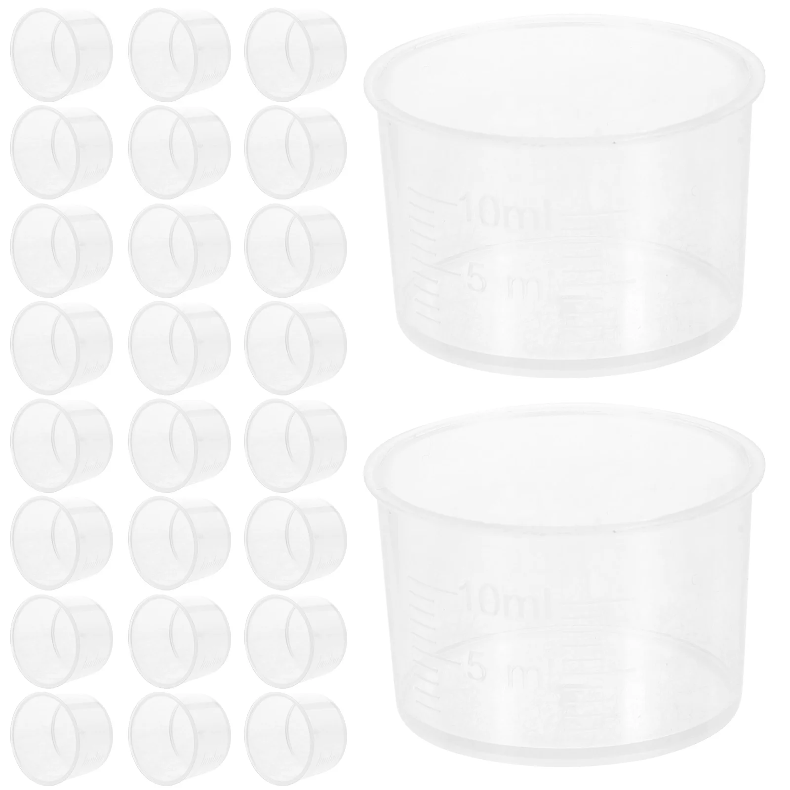 

Disposable Mixing Mugss Transparent Easuring Cups Thickened Clear Plastic Liquid Volumetric Measurement Cups