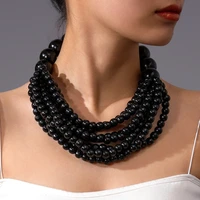 Bijoux Africains Tendance 2025 : Collier Multicouche Fait Main en Bois et Perles Style Bohème Ethnique pour Femme, Accessoire de Fête 5
