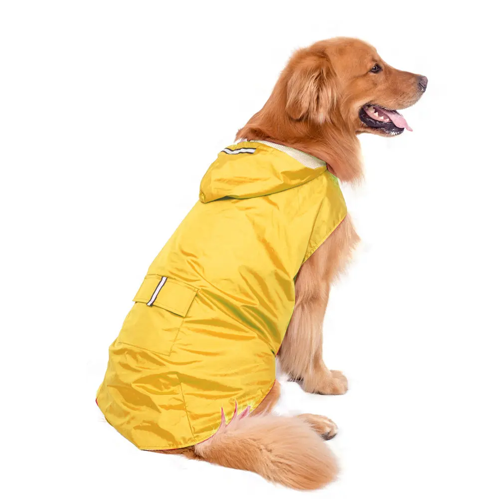 Reflective Dogs Rain Coat Dog Raincoat for Small Large Dogs Waterproof Clothes Golden Retriever Labrador Rain Cape Pet Costumes dog raincoat