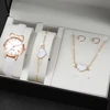 Fashion Women's Quartz Watch PU Leather Strap Student Cute Cartoon Girl WatchesJewlery Set NO BOX 5