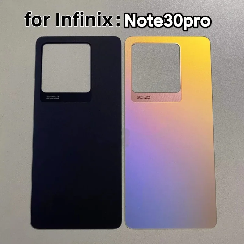 테크노 인피닉스 노트30 노트30프로 노트30VIP 5G X6710 X678B X6833B 배터리 커버 하우징 커버 수리 부품 도어