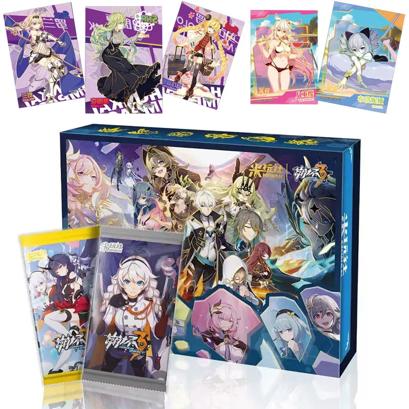 2024 выгодная цена оригинальная Коллекционная карта Honkai Impact 3 Yae Sakura Райден Мэй Fu Hua Aether Jean XP детские игрушки
