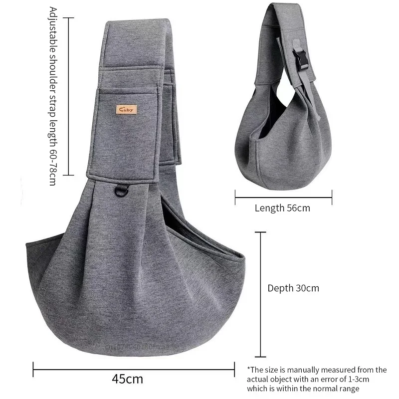 Cotton comfortable dog bag pet out crossbody shoulder bag outdoor travel portable cat puppy Sling Bag tote pet carrying supplies